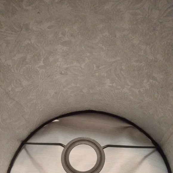 Set Of 3 Cost Plus World Market Black and Silver Drum Lamp Shades - Picture 4 of 9